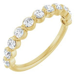 14K Yellow 5/8 CTW Natural Diamond Anniversary Band
