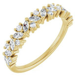 14K Yellow 3/8 CTW Natural Diamond Anniversary Band