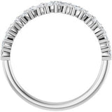 Platinum 3/8 CTW Natural Diamond Anniversary Band