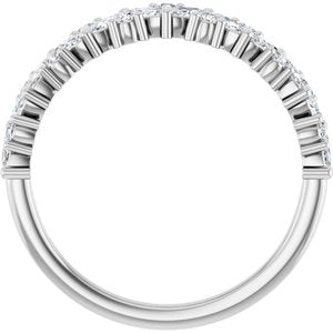 Platinum 3/8 CTW Natural Diamond Anniversary Band