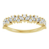 14K Yellow 3/8 CTW Natural Diamond Anniversary Band