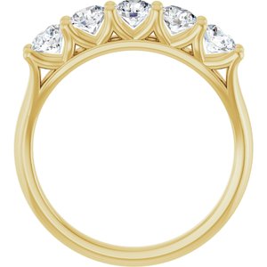 14K Yellow 1 CTW Natural Diamond Anniversary Band
