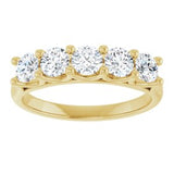 14K Yellow 1 CTW Natural Diamond Anniversary Band