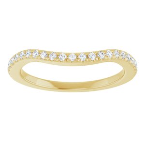14K Yellow 1/5 CTW Natural Diamond Matching Band