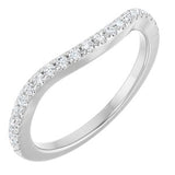 Platinum 1/5 CTW Natural Diamond Matching Band