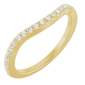 14K Yellow 1/5 CTW Natural Diamond Matching Band