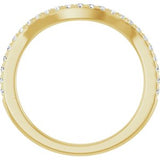 14K Yellow 1/5 CTW Natural Diamond Matching Band