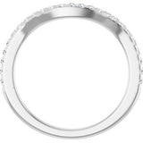 14K White 1/5 CTW Natural Diamond Matching Band