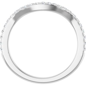 Platinum 1/5 CTW Natural Diamond Matching Band