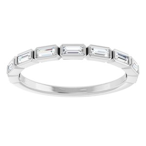 14K White 1/4 CTW Natural Diamond Anniversary Band