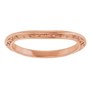 14K Rose Matching Band