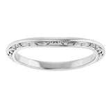 14K White Matching Band