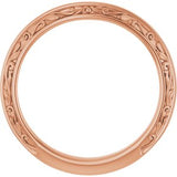 14K Rose Matching Band