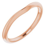 10K Rose Band For 4.4 mm Round Ring