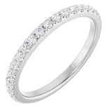 Platinum 3/8 CTW Natural Diamond Anniversary Band