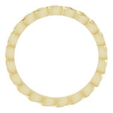 14K Yellow 2 mm Woven-Design Band Size 4