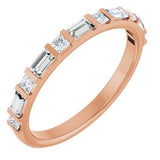 14K Rose 1/2 CTW Natural Diamond Anniversary Band