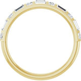 14K Yellow 1/2 CTW Natural Diamond Anniversary Band