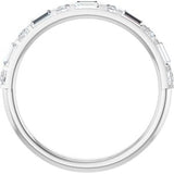 Platinum 1/2 CTW Natural Diamond Anniversary Band