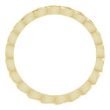 14K Yellow 2 mm Woven-Design Band Size 5