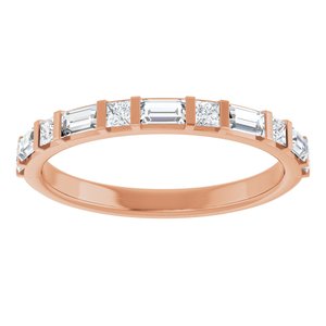 14K Rose 1/2 CTW Natural Diamond Anniversary Band
