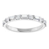 14K White 1/2 CTW Natural Diamond Anniversary Band