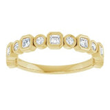 14K Yellow 1/2 CTW Natural Diamond Anniversary Band