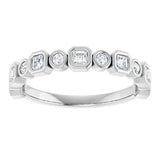 Platinum 1/2 CTW Natural Diamond Anniversary Band