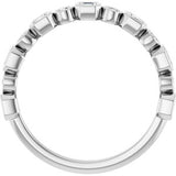 Platinum 1/2 CTW Natural Diamond Anniversary Band
