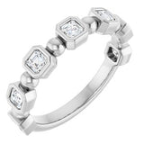 14K White 3/4 CTW Natural Diamond Anniversary Band