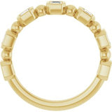 14K Yellow 3/4 CTW Natural Diamond Anniversary Band