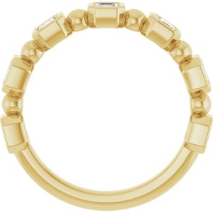 14K Yellow 3/4 CTW Natural Diamond Anniversary Band