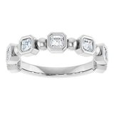 14K White 3/4 CTW Natural Diamond Anniversary Band