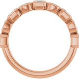 14K Rose 1/2 CTW Natural Diamond Anniversary Band