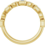 14K Yellow 1/2 CTW Natural Diamond Anniversary Band