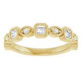 14K Yellow 1/2 CTW Natural Diamond Anniversary Band