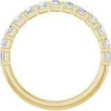 14K Yellow 5/8 CTW Natural Diamond Anniversary Band