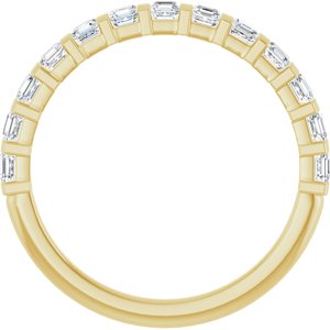 14K Yellow 5/8 CTW Natural Diamond Anniversary Band