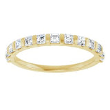 14K Yellow 5/8 CTW Natural Diamond Anniversary Band