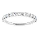 Platinum 5/8 CTW Natural Diamond Anniversary Band