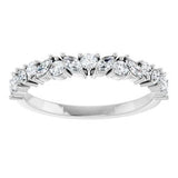 Platinum 1/2 CTW Natural Diamond Anniversary Band