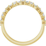 14K Yellow 1/2 CTW Natural Diamond Anniversary Band