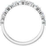 Platinum 1/2 CTW Natural Diamond Anniversary Band