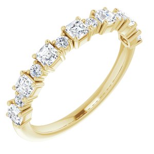 14K Yellow 3/4 CTW Natural Diamond Anniversary Band