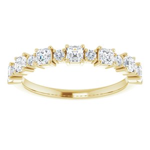 14K Yellow 3/4 CTW Natural Diamond Anniversary Band