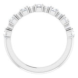 Platinum 3/4 CTW Natural Diamond Anniversary Band