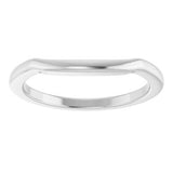 14K White Matching Band