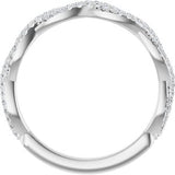 Platinum 1/5 CTW Natural Diamond Band for 6.5 mm Round Ring