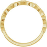 14K Yellow 1/8 CTW Natural Diamond Anniversary Band