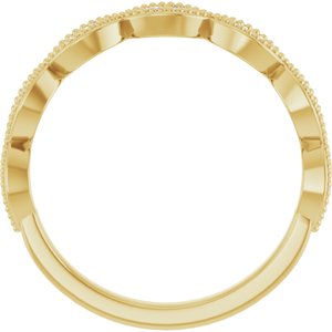 14K Yellow 1/8 CTW Natural Diamond Anniversary Band